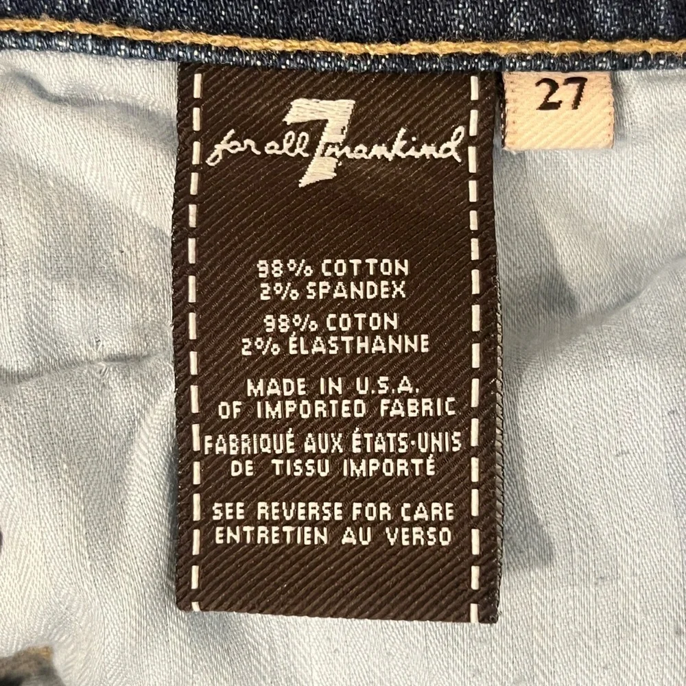 7 For All Mankind Dark Wash Jeans - Picture 5 of 5